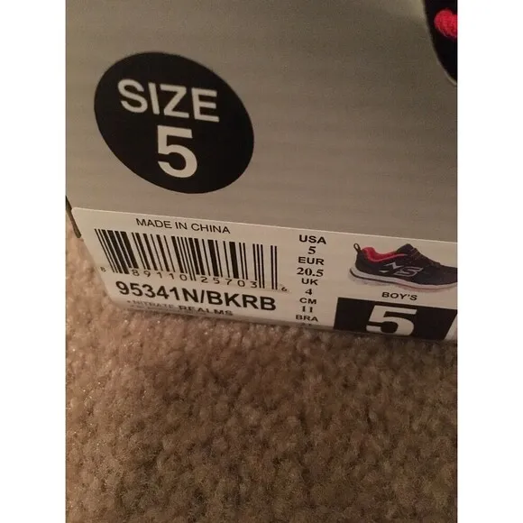 Skechers Toddler Boys Foam Gel Infused Athletic Sneakers Shoes Size 5