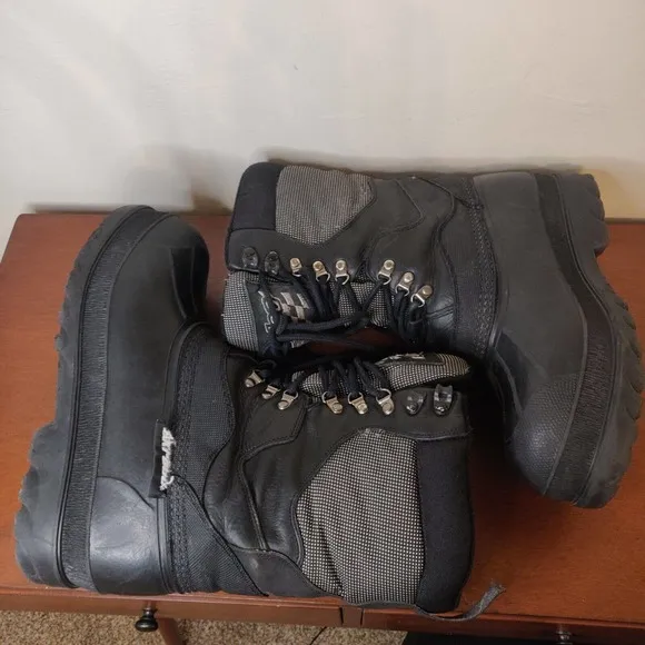 Ski-doo Men's Snow Boots Black Lace Up Size 9 Waterproof.