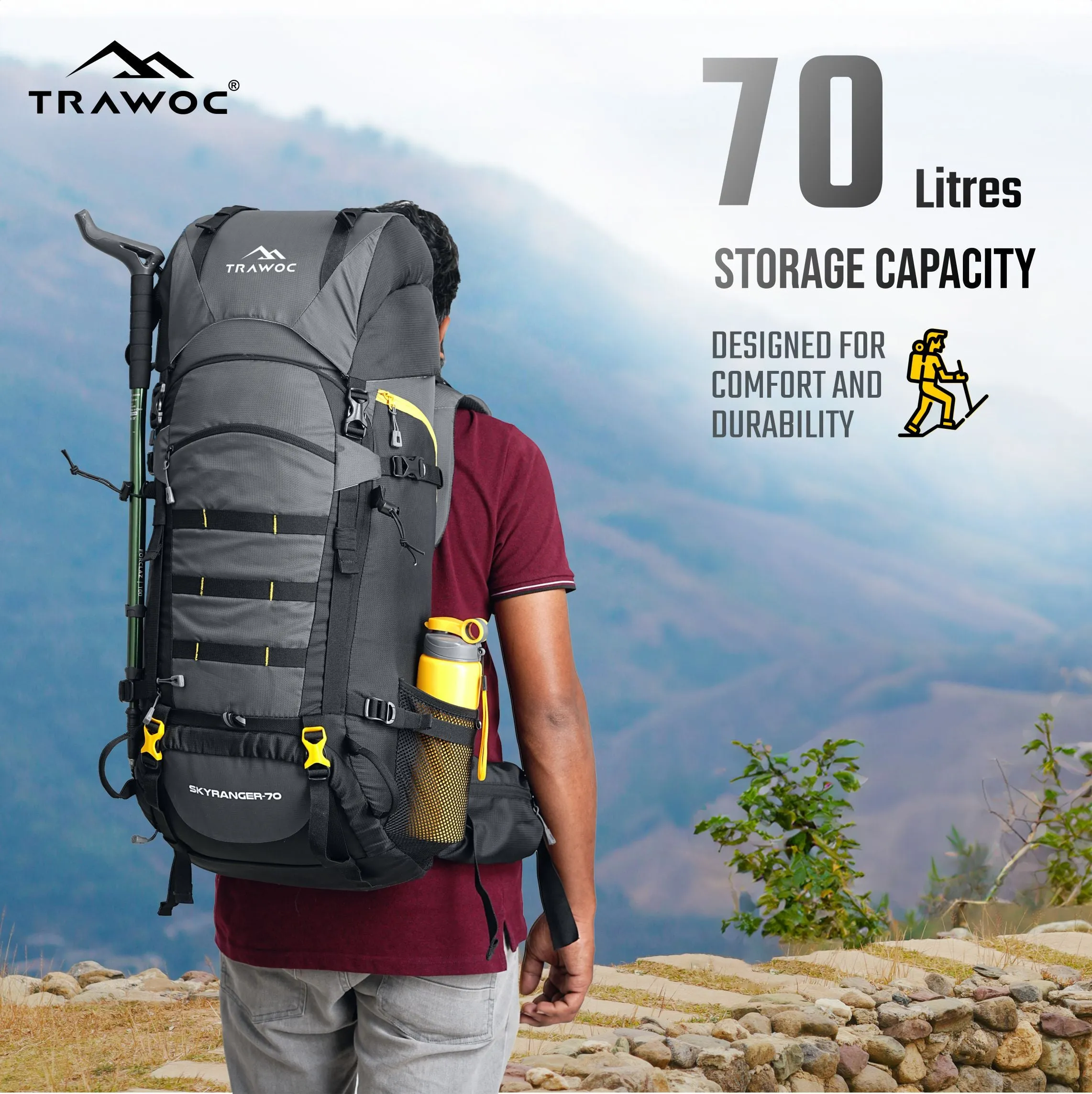SKYRANGER-70 Rucksack - Grey