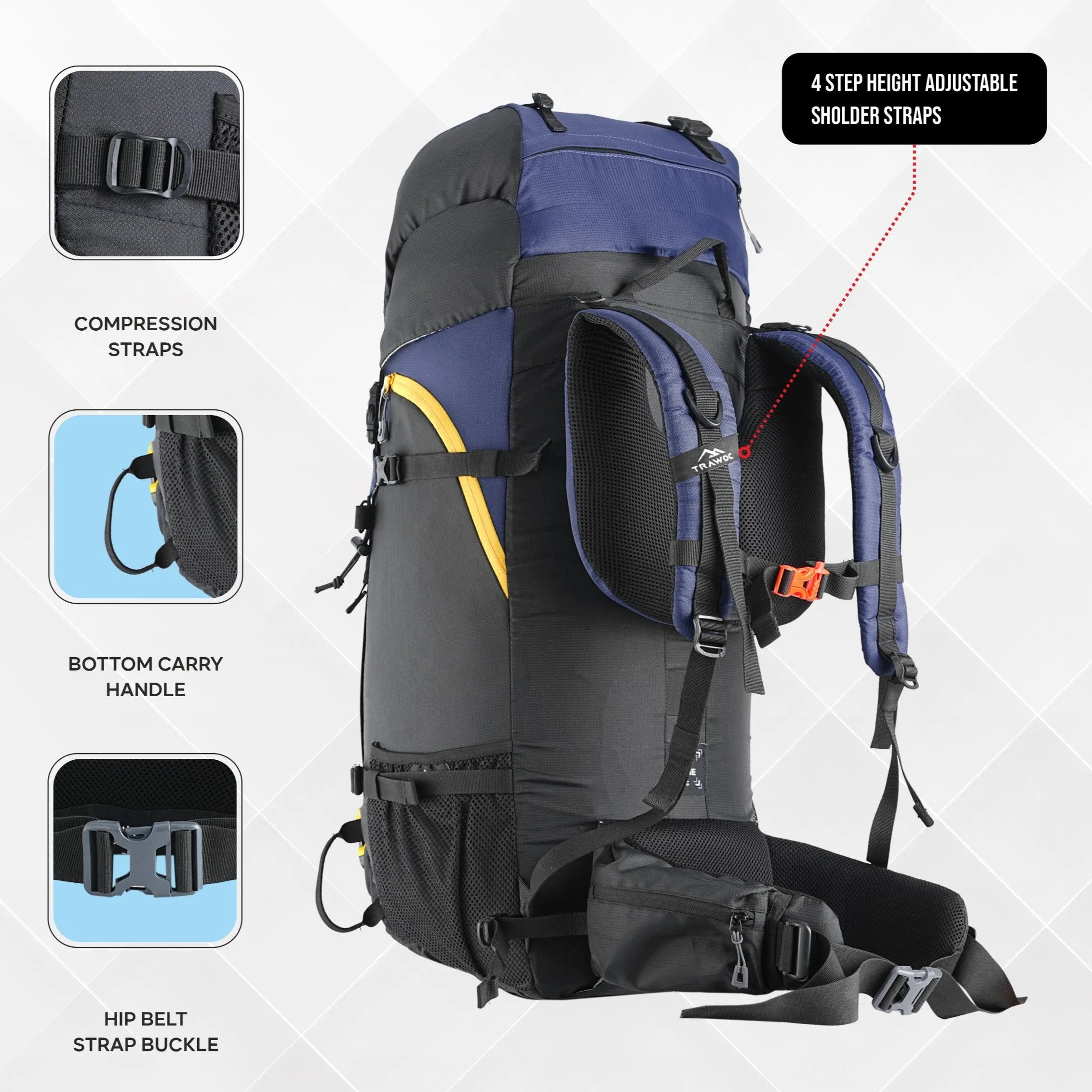 SKYRANGER-70 Rucksack - Navyblue