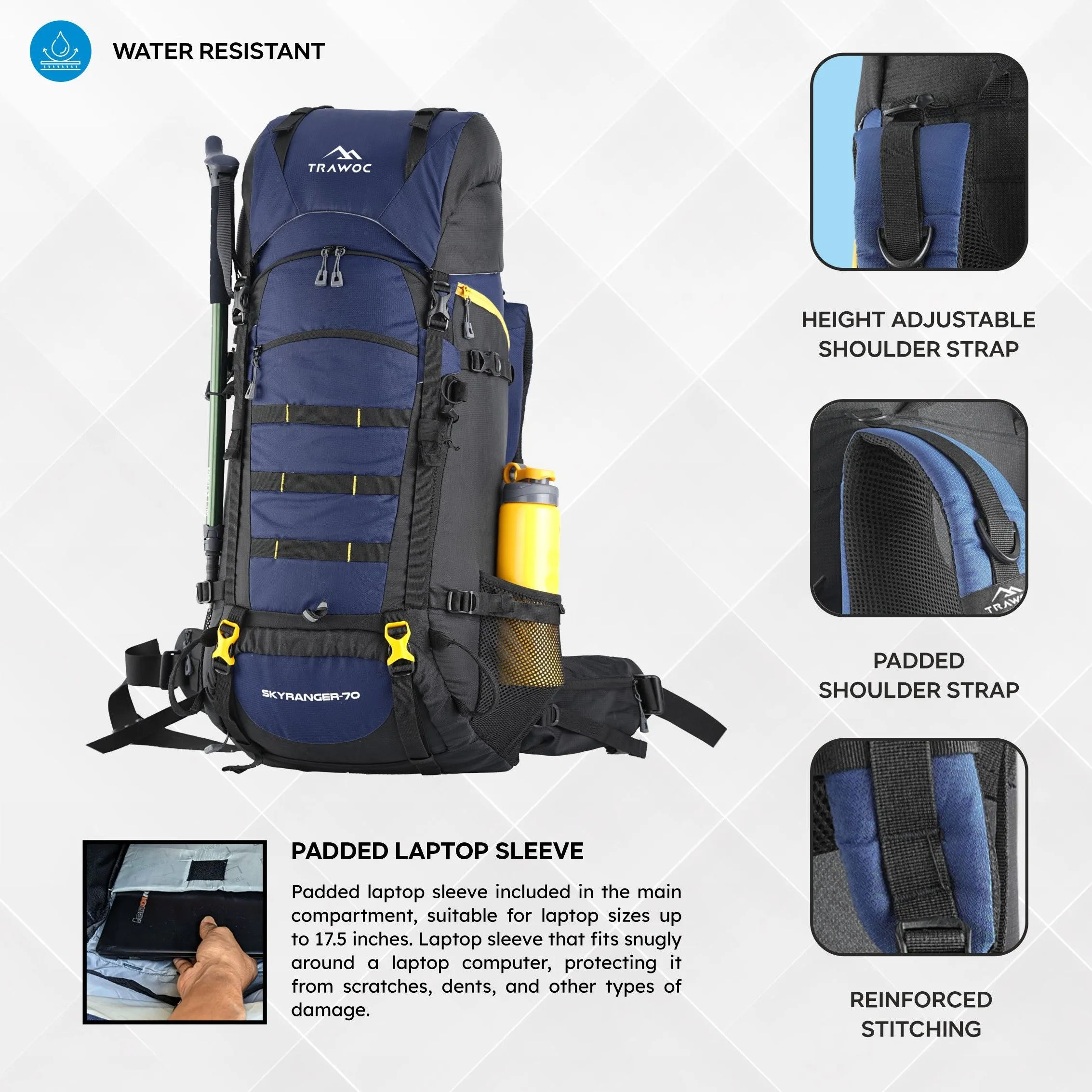 SKYRANGER-70 Rucksack - Navyblue