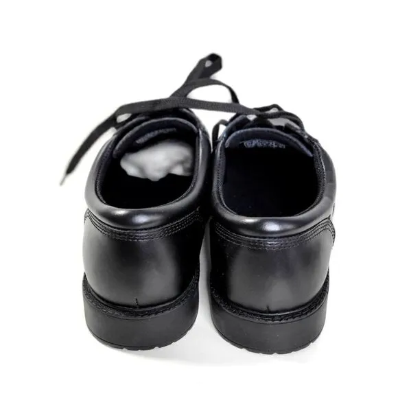 SlipLess Shoes Men Work Shoes Leather Black Size 7.5