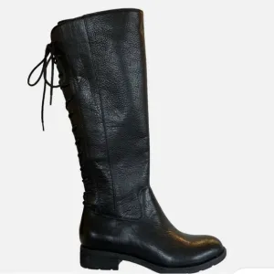 Sofft Women's Sharnell Black Leather Waterproof Knee-High Boots size 6 EUC