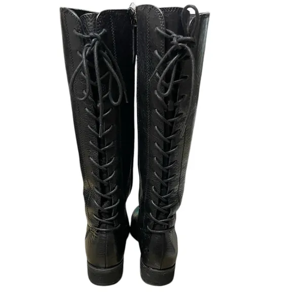 Sofft Women's Sharnell Black Leather Waterproof Knee-High Boots size 6 EUC