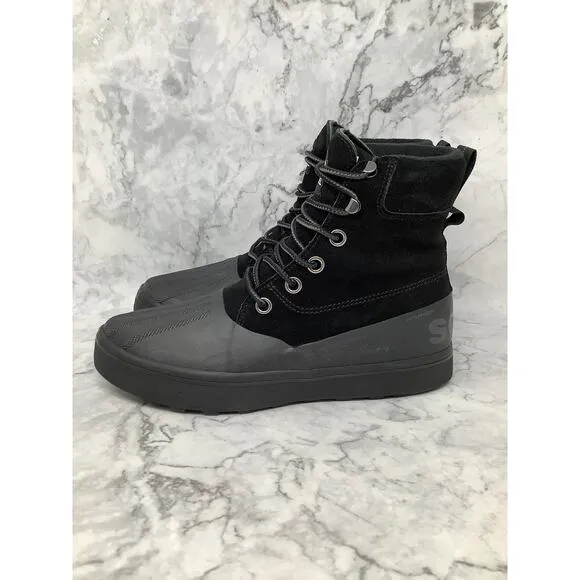 Sorel 10 Black/Jet Cheyanne Metro II Waterproof Boots Insulated Lace Up BR9-12