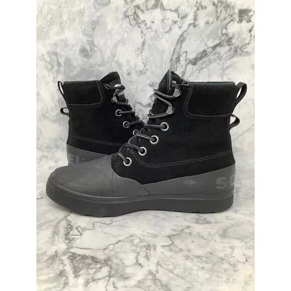 Sorel 10 Black/Jet Cheyanne Metro II Waterproof Boots Insulated Lace Up BR9-12