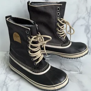 Sorel 1964 Premium CVS Waterproof Boots, Black/Fossil Size 8