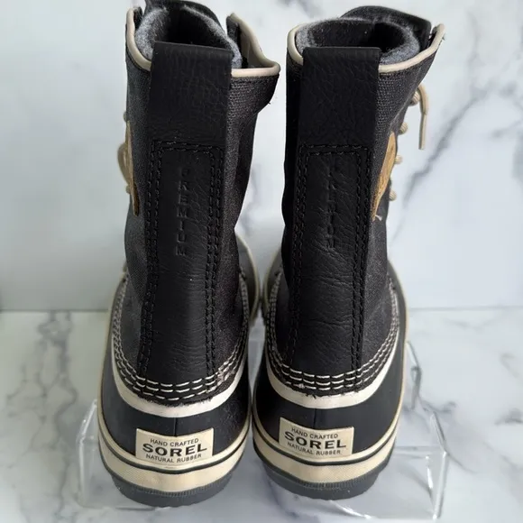 Sorel 1964 Premium CVS Waterproof Boots, Black/Fossil Size 8