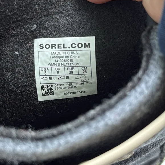 Sorel 1964 Premium CVS Waterproof Boots, Black/Fossil Size 8