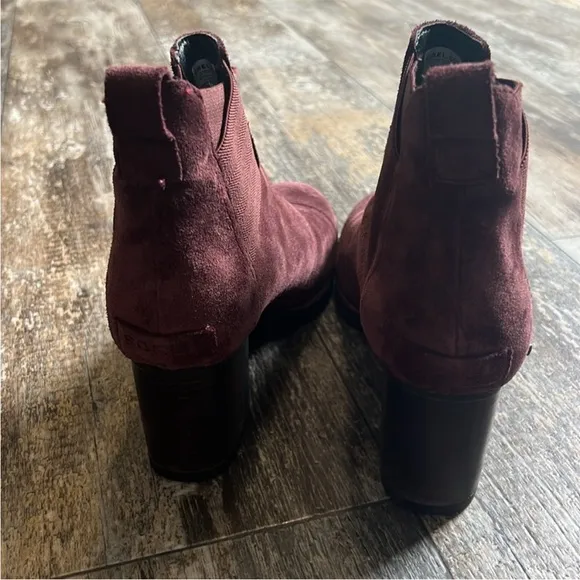 Sorel Addington Chelsea Ankle Boots Redwood Waterproof Suede Block Heel
