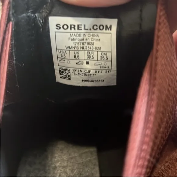 Sorel Addington Chelsea Ankle Boots Redwood Waterproof Suede Block Heel