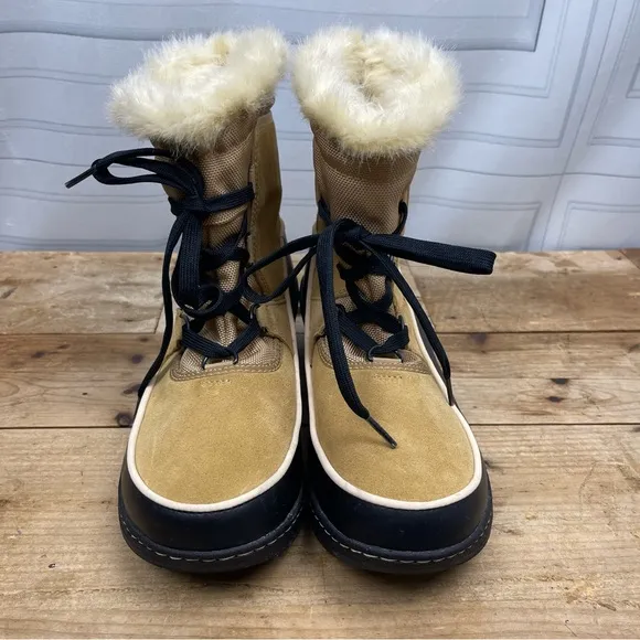 Sorel &quot;Tivoli III&quot; Waterproof‎ Winter Boots - Curry/Black - Women's 10