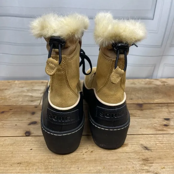 Sorel &quot;Tivoli III&quot; Waterproof‎ Winter Boots - Curry/Black - Women's 10