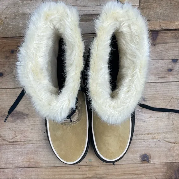Sorel &quot;Tivoli III&quot; Waterproof‎ Winter Boots - Curry/Black - Women's 10