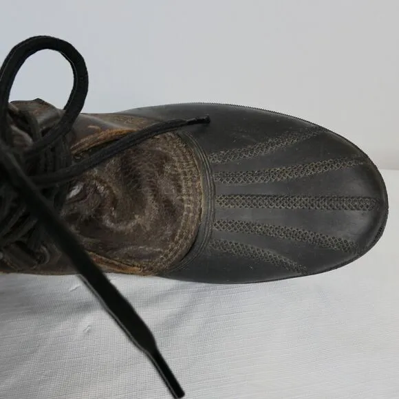 Sorel Badger ? Men's Sz 11 Brown Black Insulated Boots Felt Lining Snow Duck