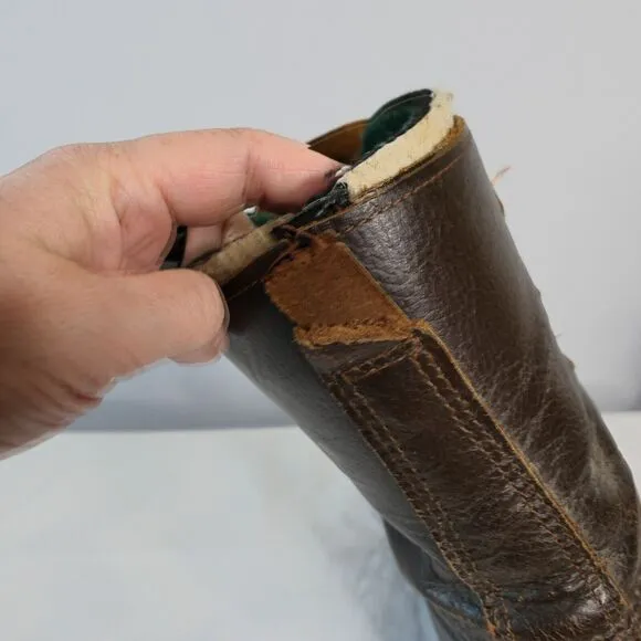 Sorel Badger ? Men's Sz 11 Brown Black Insulated Boots Felt Lining Snow Duck