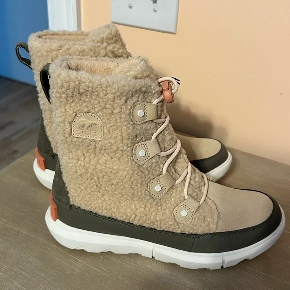 Sorel Beige and Olive Winter Boots - Kids