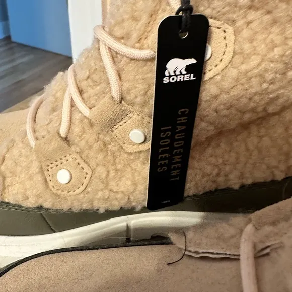 Sorel Beige and Olive Winter Boots - Kids