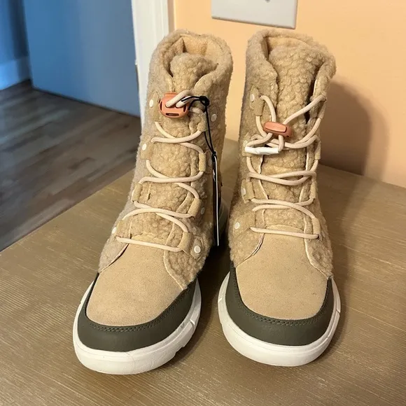 Sorel Beige and Olive Winter Boots - Kids