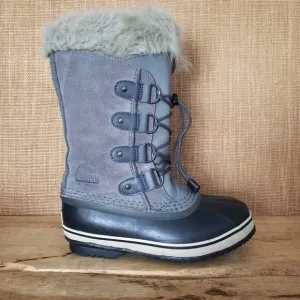 SOREL Big Kid Size 3 Joan of Arctic Waterproof Insulated Grey Winter Snow Boot