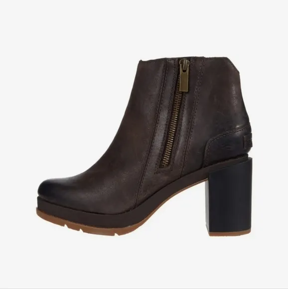 SOREL Blake Bootie Blackened Brown Double Side Zip Boots
