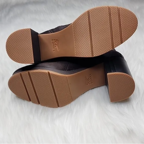 SOREL Blake Bootie Blackened Brown Double Side Zip Boots