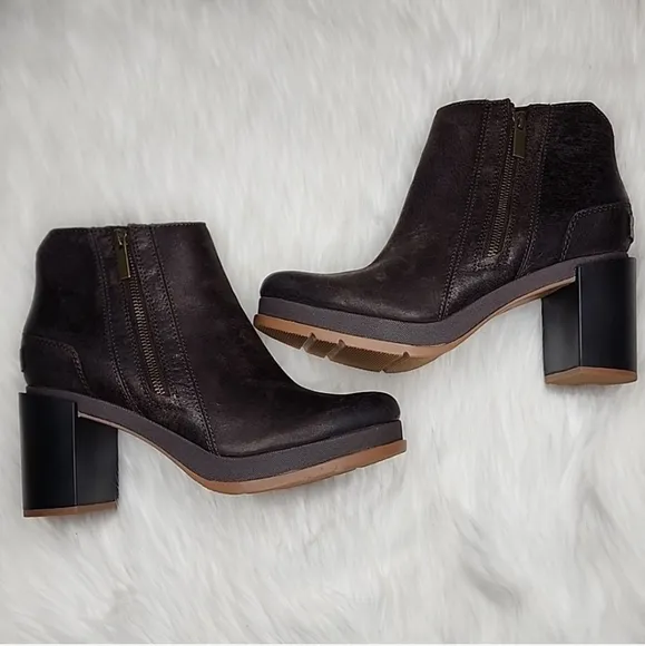 SOREL Blake Bootie Blackened Brown Double Side Zip Boots