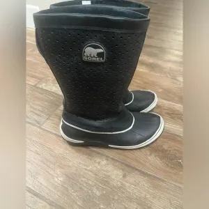 Sorel Boots Women Sorelli Tall Rain Insulated Waterproof Leather Rubber