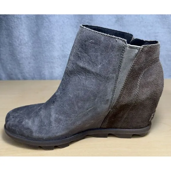 Sorel Boots Women's Size 10‎ Joan Of Arctic Wedge Zip II Waterproof Chelsea