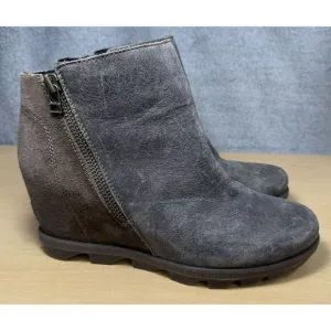 Sorel Boots Women's Size 10‎ Joan Of Arctic Wedge Zip II Waterproof Chelsea