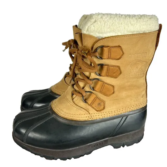 Sorel Caribou Boots Mens 7 Waterproof Insulated Winter Snow NL 1000-220