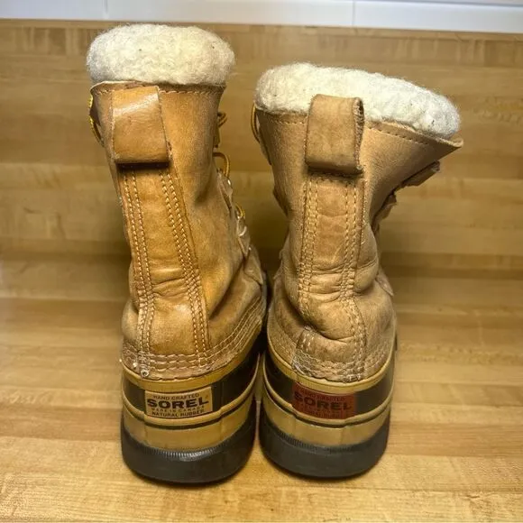 Sorel Caribou Insulated Waterproof Boots Womens Size 9 Snow Fleece lined
