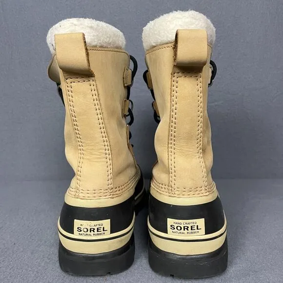 Sorel Caribou NM1000-281 Boot Men's US 7.5 Buff Nubuck Waterproof Snow Boots