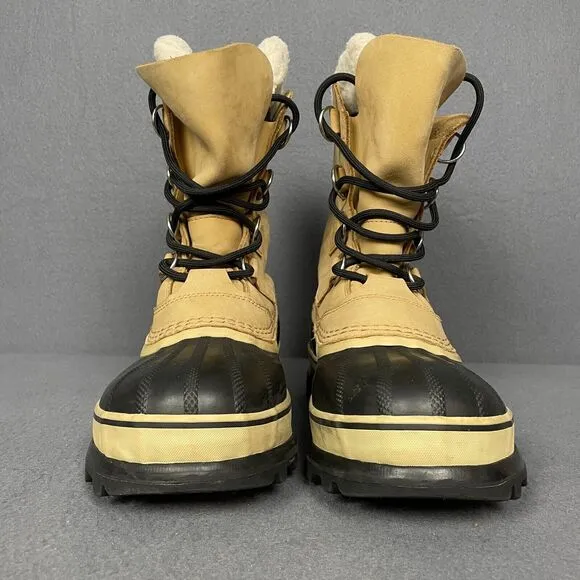Sorel Caribou NM1000-281 Boot Men's US 7.5 Buff Nubuck Waterproof Snow Boots