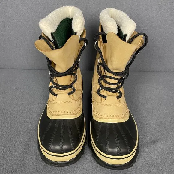 Sorel Caribou NM1000-281 Boot Men's US 7.5 Buff Nubuck Waterproof Snow Boots