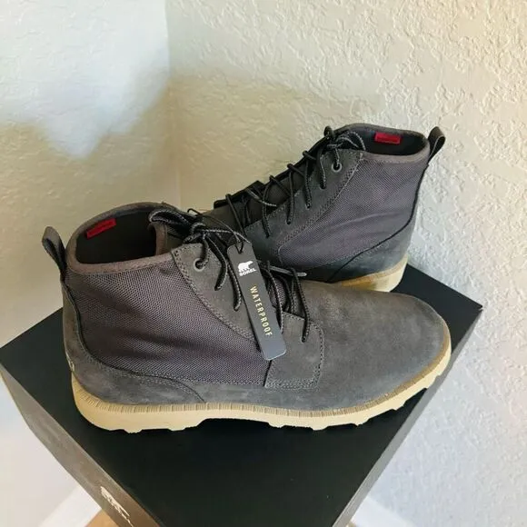 SOREL Caribou OTM Waterproof Chukka Men's Leather Suede Boot, Size 14, Brown NWT