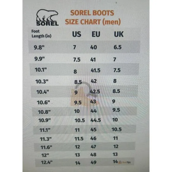 Sorel Caribou Winter Boots With Liner Men's Hand Crafted Warm Lace Up Alpine
