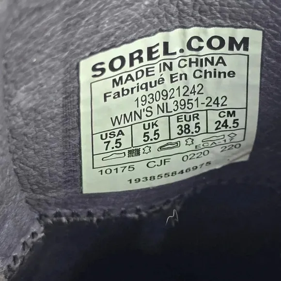 Sorel Chelsea Women's Tan Wedge Suede Bootie with Stacked Heel Size 7 1/2