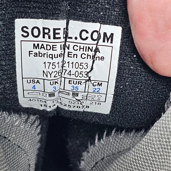 Sorel Cheyanne II Chelsea Waterproof Duck Boot Youth Size 4