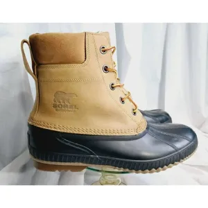 Sorel Cheyanne II Winter Waterproof Duck Boots NM2575-224 Chipmunk Mens Size 13