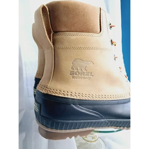 Sorel Cheyanne II Winter Waterproof Duck Boots NM2575-224 Chipmunk Mens Size 13