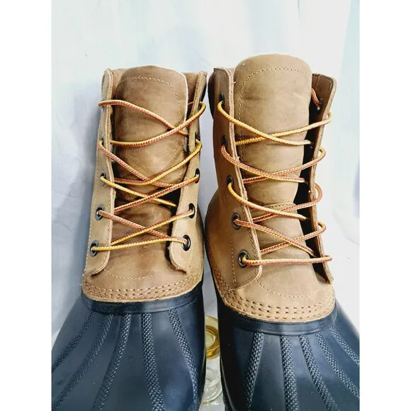 Sorel Cheyanne II Winter Waterproof Duck Boots NM2575-224 Chipmunk Mens Size 13