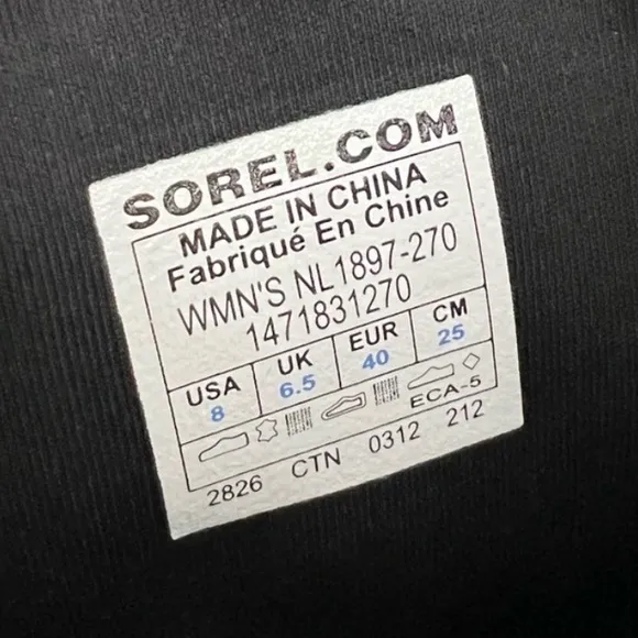 Sorel Conquest Carly Boots Size 8