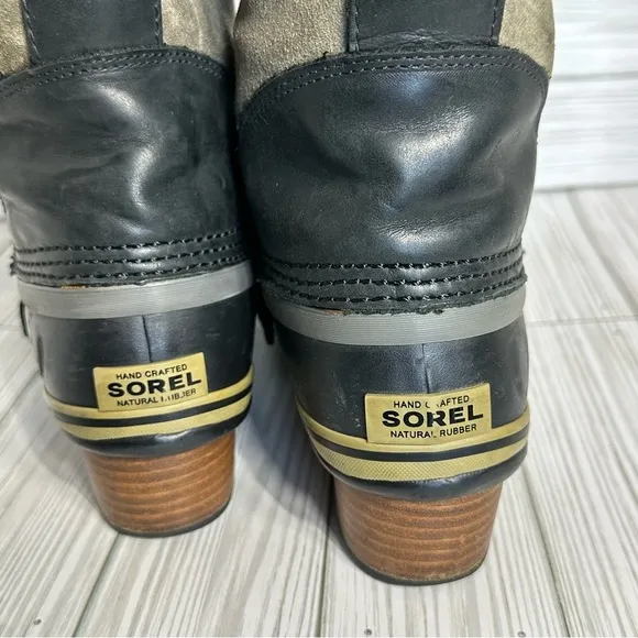 Sorel Conquest Carly Boots Womens Leather Waterproof Tall Riding boots