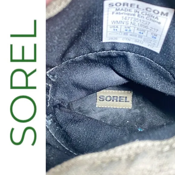 SOREL Conquest Carly Short Waterproof Leather Rain Snow Boots, Women’s 11