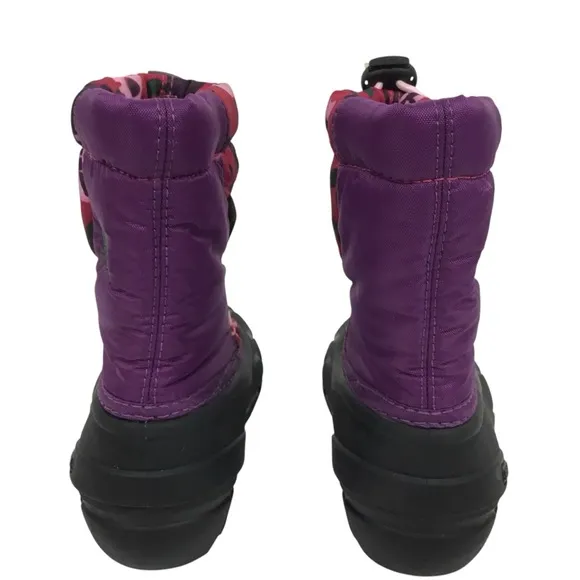 SOREL Cub Purple Pink Floral Insulated Snow Boots