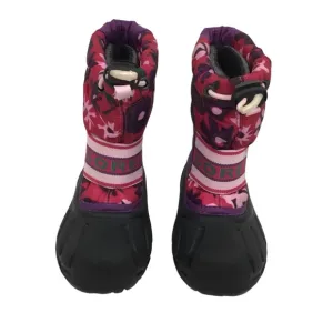 SOREL Cub Purple Pink Floral Insulated Snow Boots