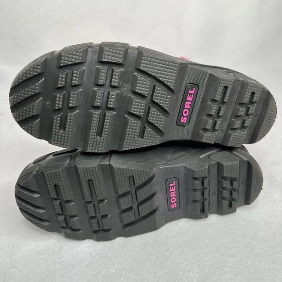 Sorel Cub Winter Snow Boots Pink Insulated Waterproof Youth Big Girls Size 7