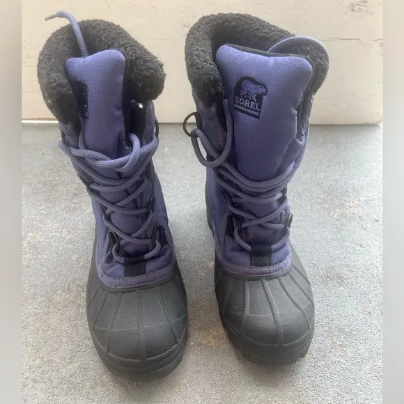 Sorel Cumberland Navy Blue Winter Snow Boots Women’s 7