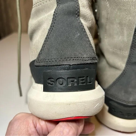 Sorel Explorer II Joan Women's 8.5 Felt Waterproof Boot Sage Leather NL4461-365